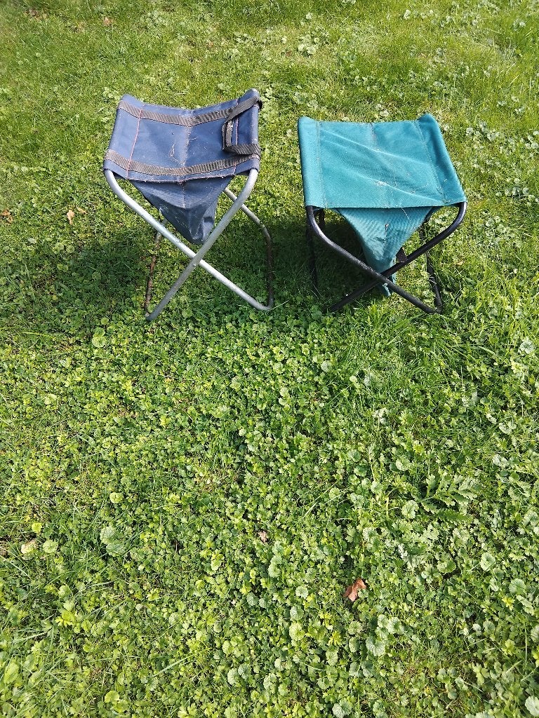 2 visstoeltjes, Ophalen of Verzenden, Gebruikt, Overige typen