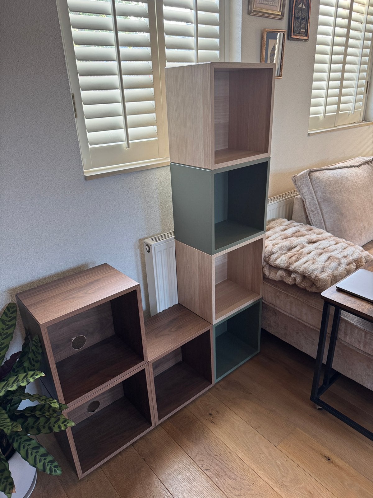 Ikea EKET kasten 35x35x35  met deuren en 35x25x35 kasten, (Half)hoge kast, Minder dan 50 cm, Ophalen of Verzenden, Zo goed als nieuw