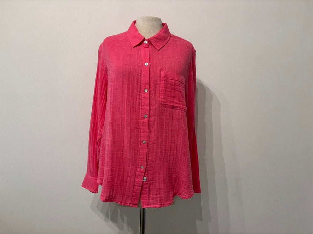 Nieuwe Rails Ellis Blouse - Maat L (Hibiscus / Roze), Kleding | Dames, Rails, Maat 42/44 (L), Nieuw, Ophalen of Verzenden
