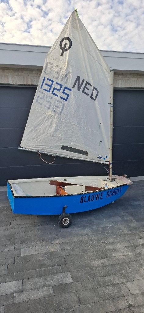 Optimist compleet met trailer, Gebruikt, 2 m, 1 m, Polyester