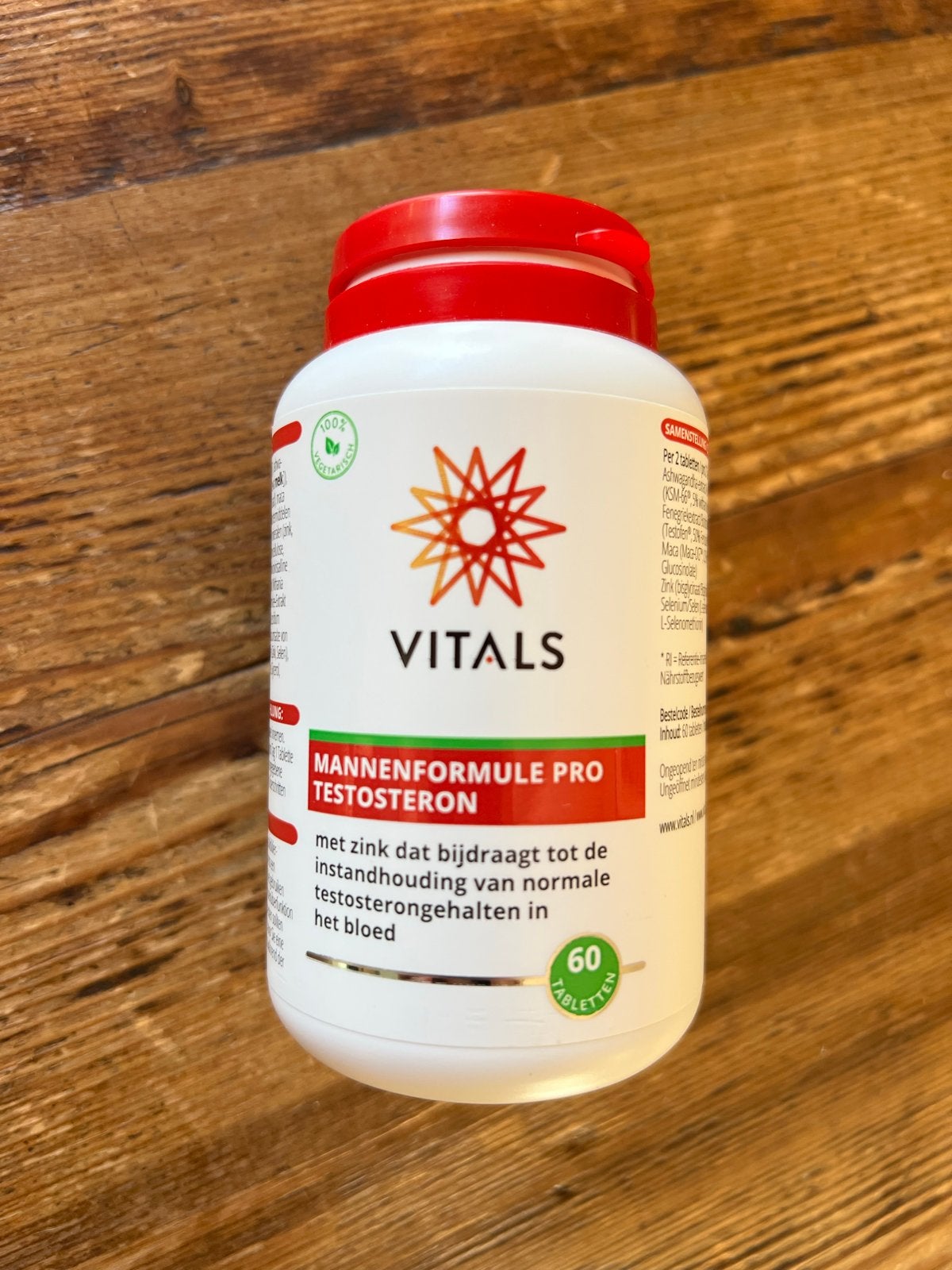 Vitals Testosteron-vitamines voor mannen - 60 stuks, Ophalen of Verzenden, Nieuw, Overige typen
