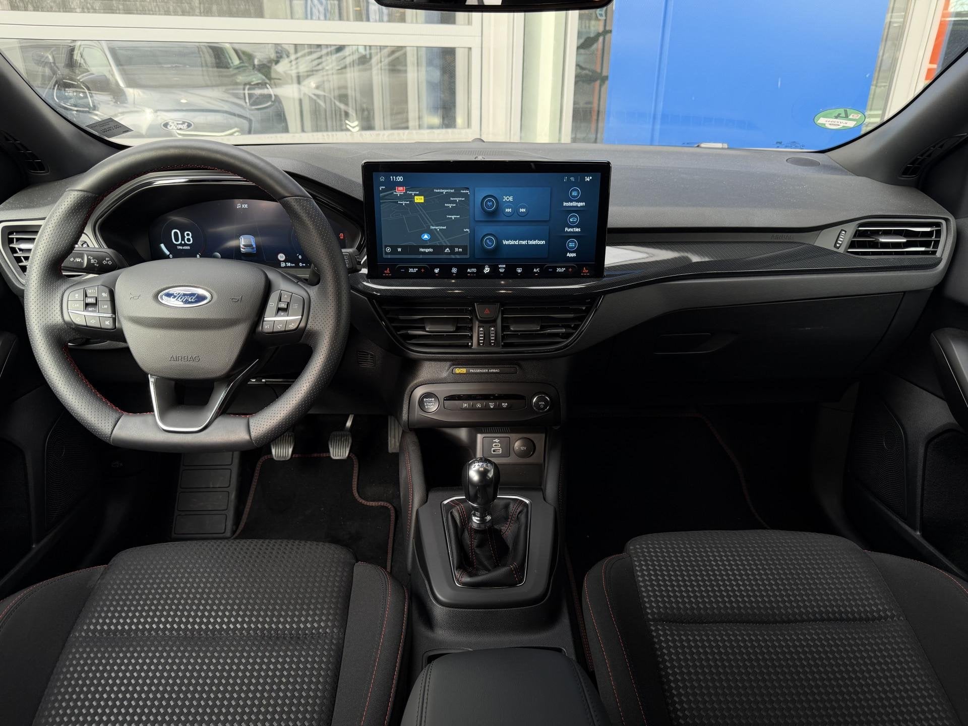 Ford Focus 1.0 Hybrid ST Line X | 18 inch | B&O | ACC | Ford, Stof, Gebruikt, Zwart, Blauw
