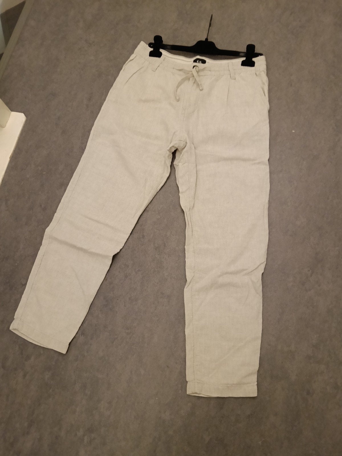 heerlijke Linnen katoenen broek, Ophalen of Verzenden, Zo goed als nieuw, Beige