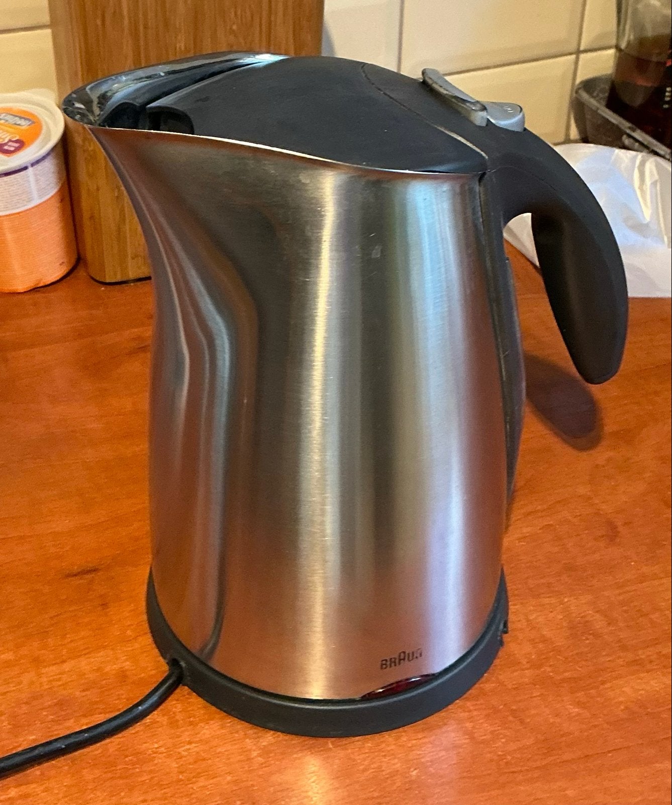 Braun waterkoker Type 3214 - RVS,, Ophalen of Verzenden, Gebruikt, Draadloos