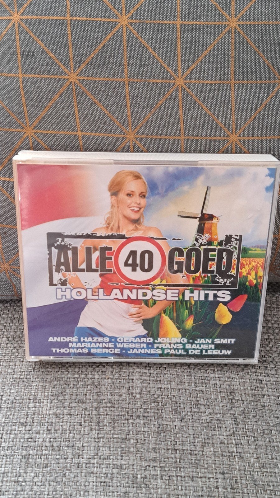 2 cd box  alle 40 goed hollandse hits, Boxset, Ophalen of Verzenden, Zo goed als nieuw, Inclusief boekje