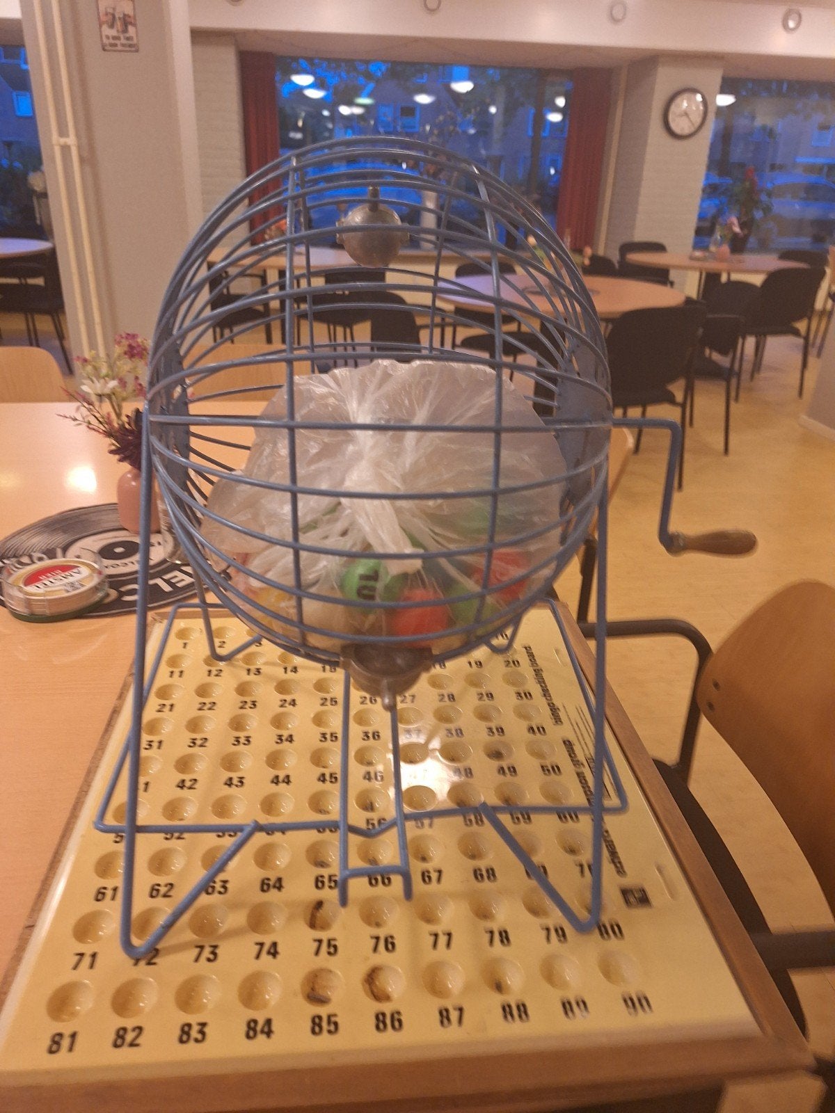 Bingo Molen met Bingokaart - Compleet en in Goede Staat, Hobby en Vrije tijd, Ophalen of Verzenden, Gebruikt