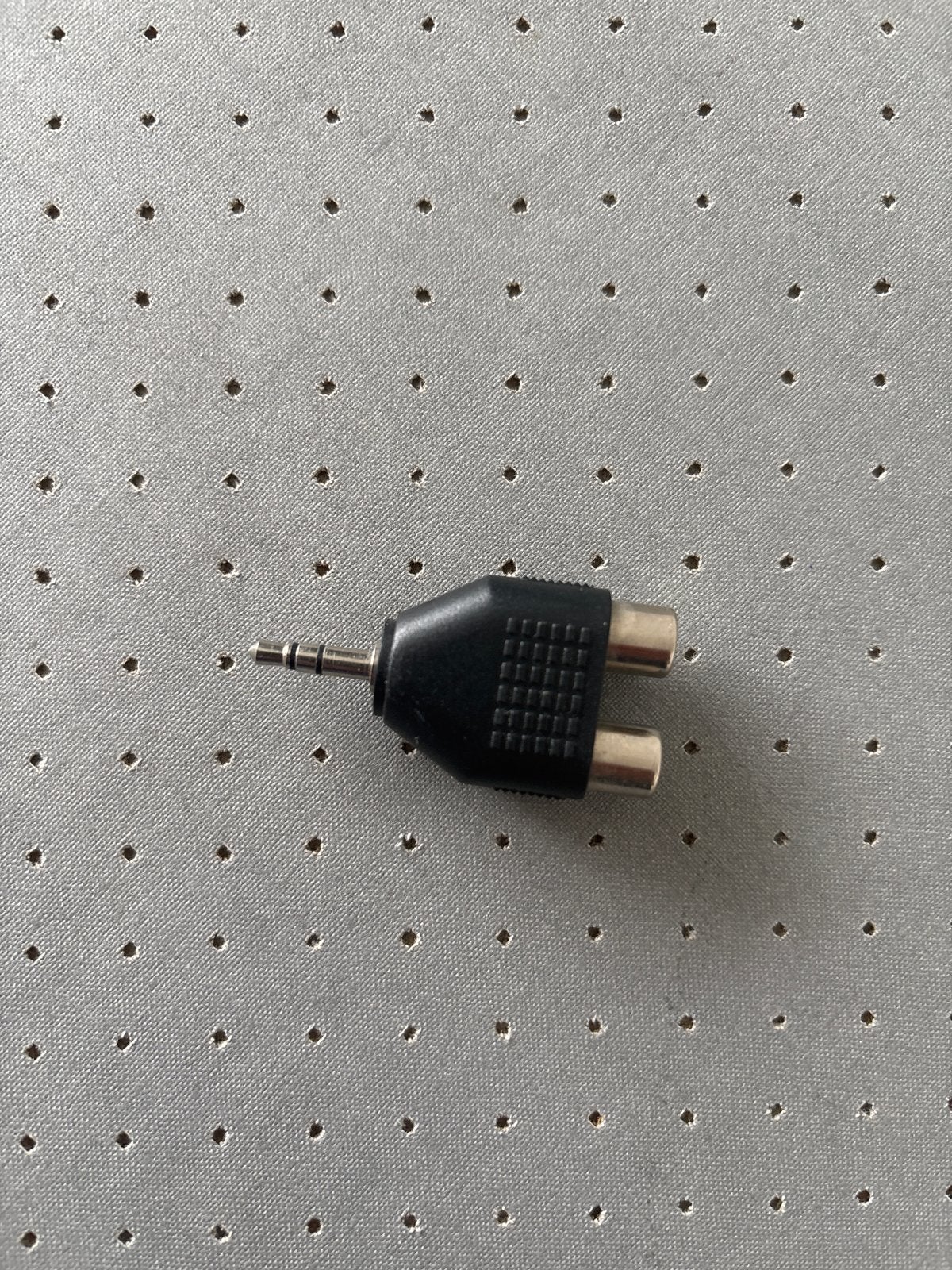 Audio adapter 3.5mm jack naar 2x RCA (tulp), Verzenden, Gebruikt, Minder dan 2 meter, Overige kabels