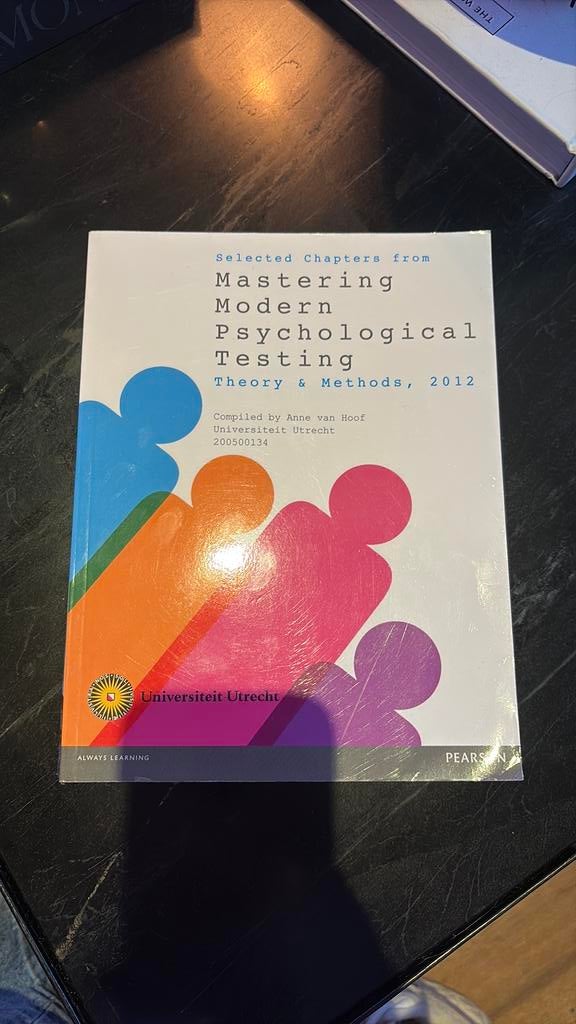 Mastering modern psychological testing, Boeken, Studieboeken en Cursussen, Ophalen of Verzenden, Beta, Zo goed als nieuw, WO