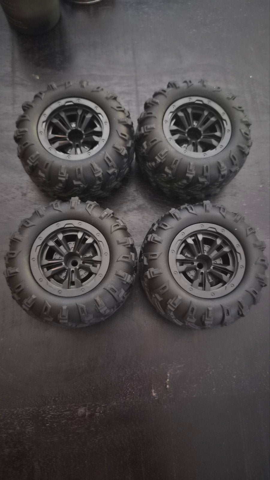4 stuks 1/16 RC Monster Truck wielen en banden, Overige merken, 1:50 of kleiner, Overige typen, Nieuw