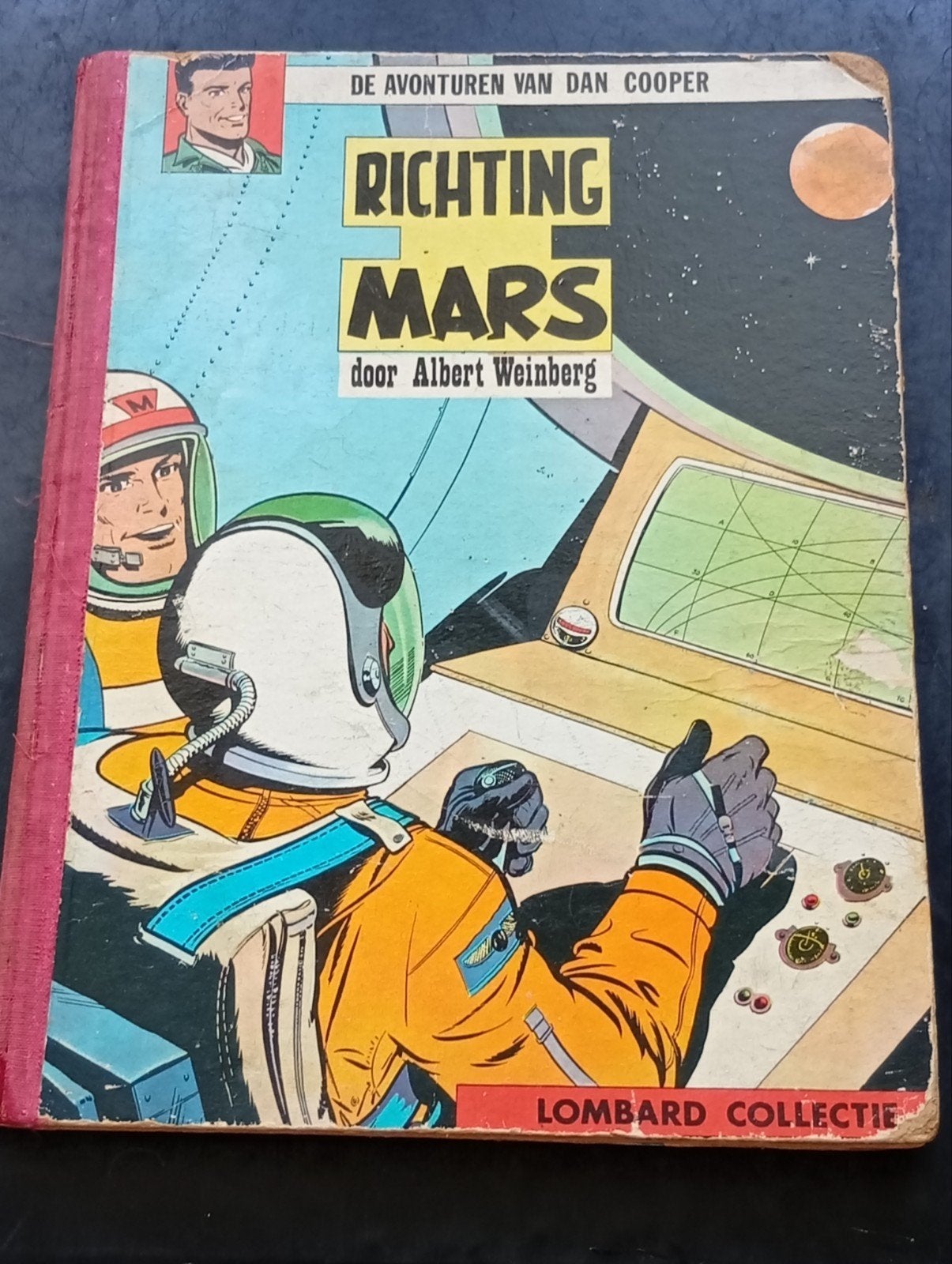 Dan Cooper: Richting Mars, complete Hardcover uit 1960!!!, Eén stripboek, Ophalen of Verzenden, Gelezen