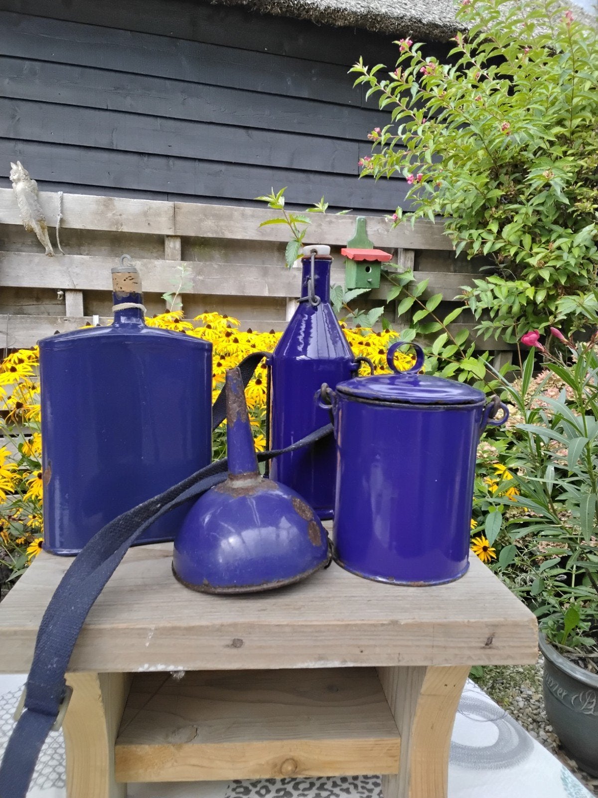 Lotje kobalt blauw emaille, Antiek en Kunst, Ophalen of Verzenden
