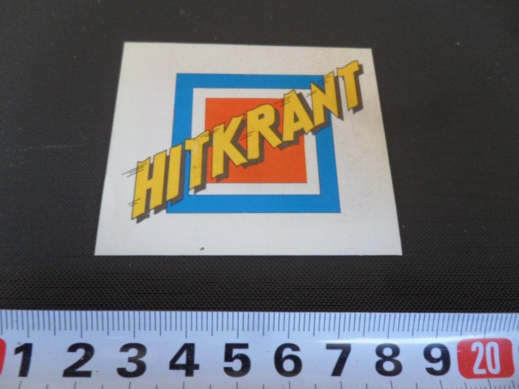 sticker Hitkrant, Ophalen, Zo goed als nieuw