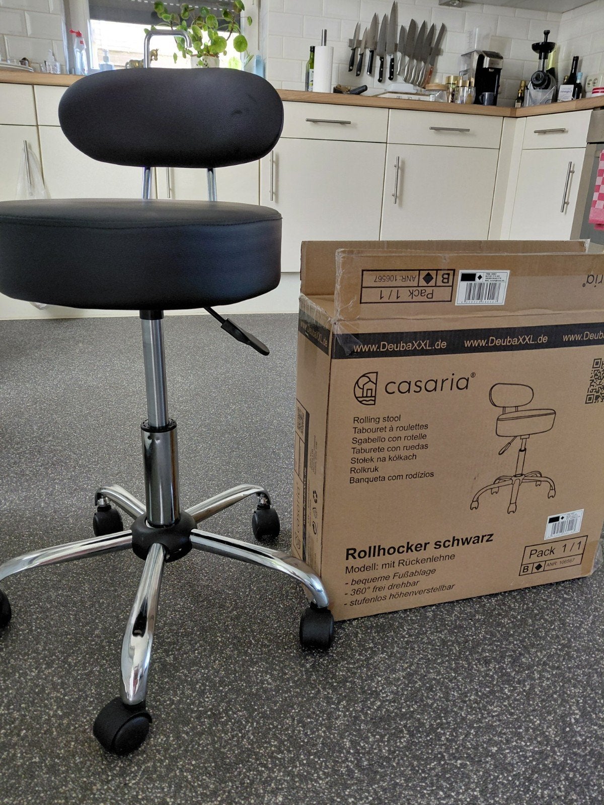 Casaria rolkruk 360 draaibaar, in hoogte verstelbaar., Ophalen of Verzenden, In hoogte verstelbaar, Nieuw, IJzer