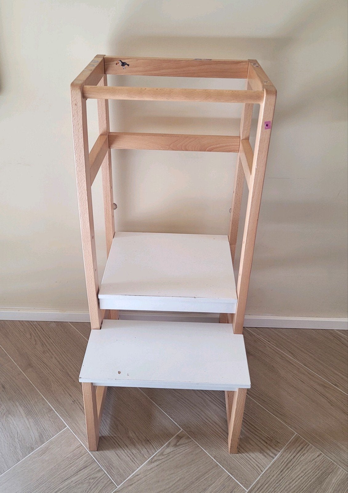 Houten leertoren/keukenhulp voor kinderen, Ophalen of Verzenden, Gebruikt, Overige typen