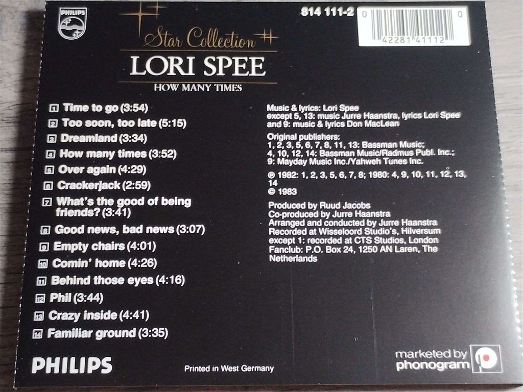 Lori Spee - How Many Times [1983], Ophalen of Verzenden, Zo goed als nieuw