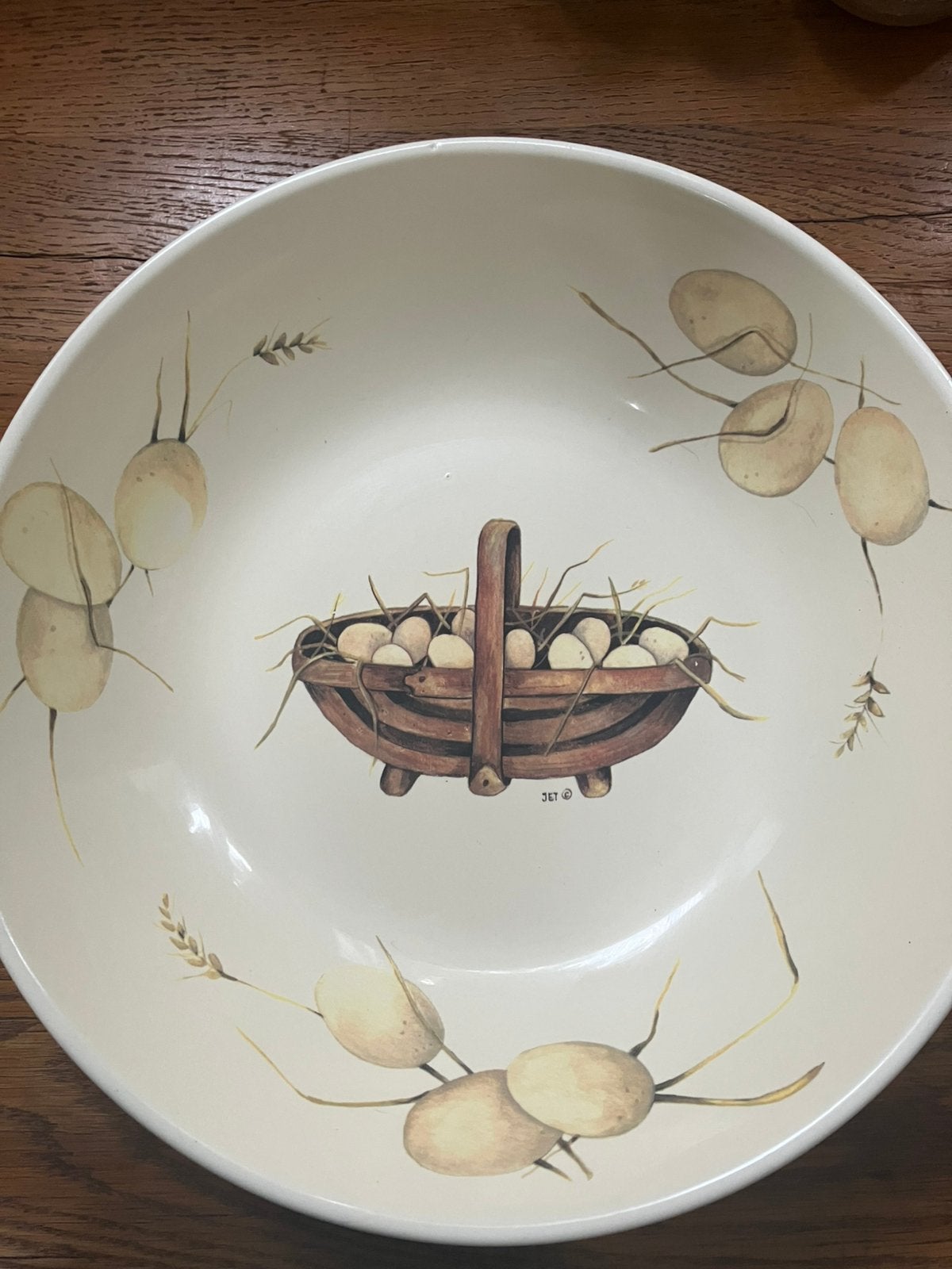 Grote serveerschaal Jet ter Steege, 28,5x7cm! Zeer mooi., Antiek en Kunst, Ophalen of Verzenden
