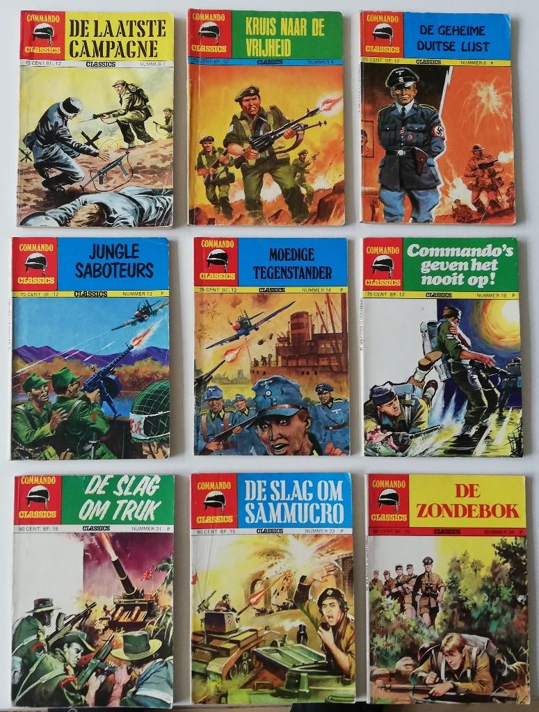 23 stuks Commando Classics, Boeken, Stripboeken, Gelezen, Meerdere stripboeken, Ophalen