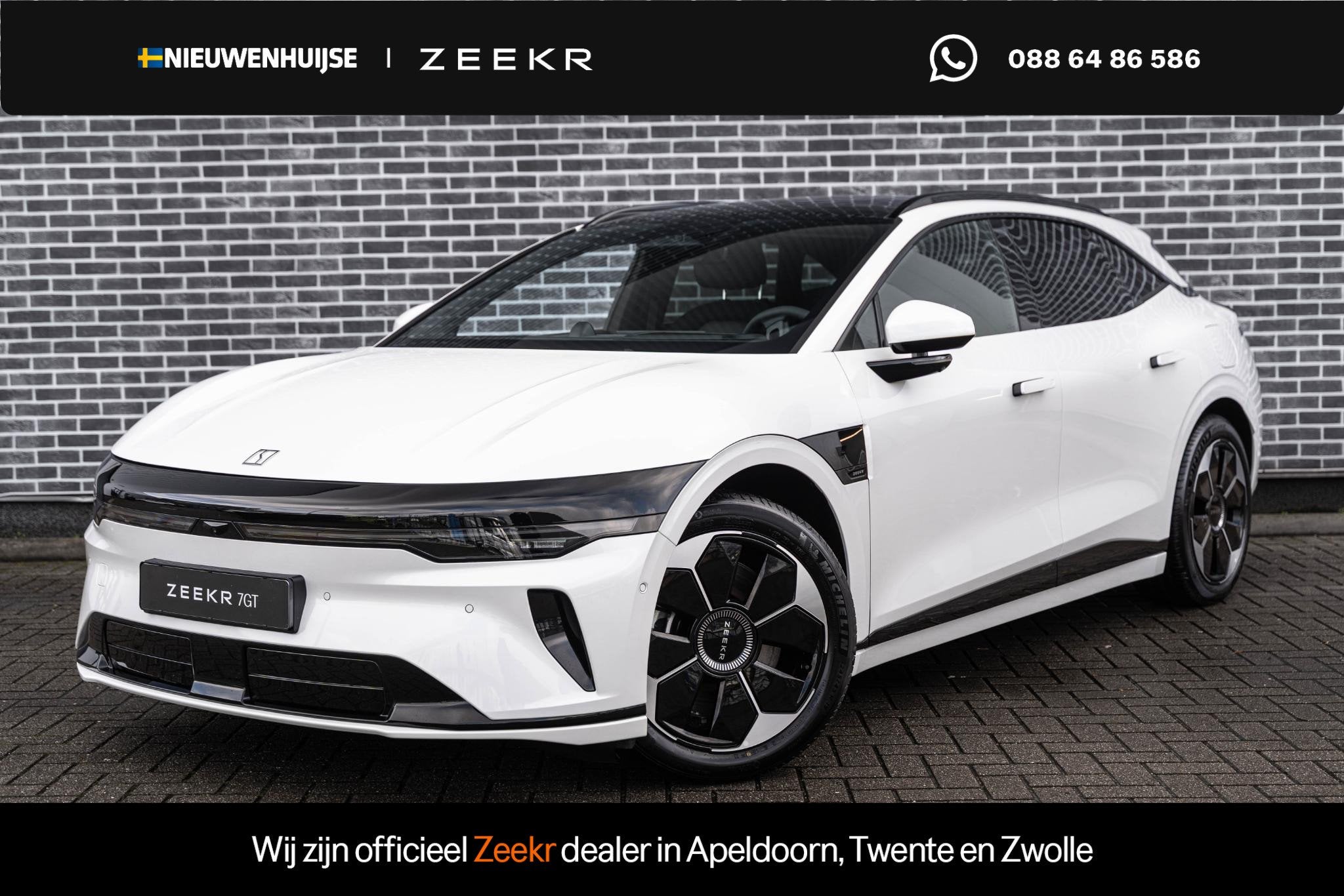 ZEEKR 7GT Long Range RWD 100 kWh | Head-up Display | 19" Aer, Auto's, Automaat, Achterwielaandrijving, 100 kWh, Wit