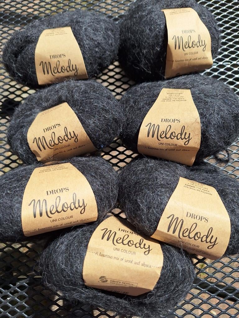 7 Nieuwe bollen Drops Melody garen, alpaca, Ophalen of Verzenden, Nieuw, Breien, Wol of Garen