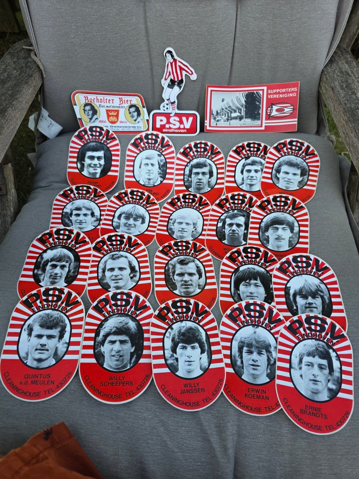 PSV stickers., Verzamelen, Sportartikelen en Voetbal, Ophalen of Verzenden, Zo goed als nieuw, PSV, Poster, Plaatje of Sticker