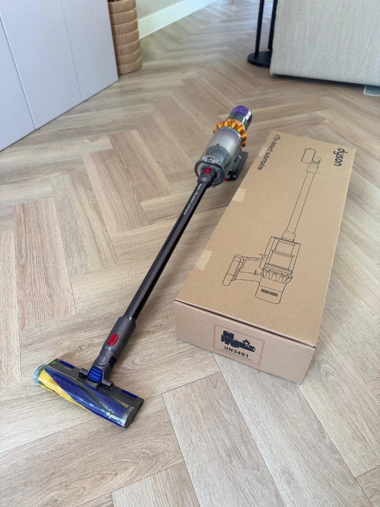 Dyson V15 Detect Submarine steelstofzuiger – compleet, Ophalen of Verzenden, Zo goed als nieuw, Dyson, Dweilfunctie