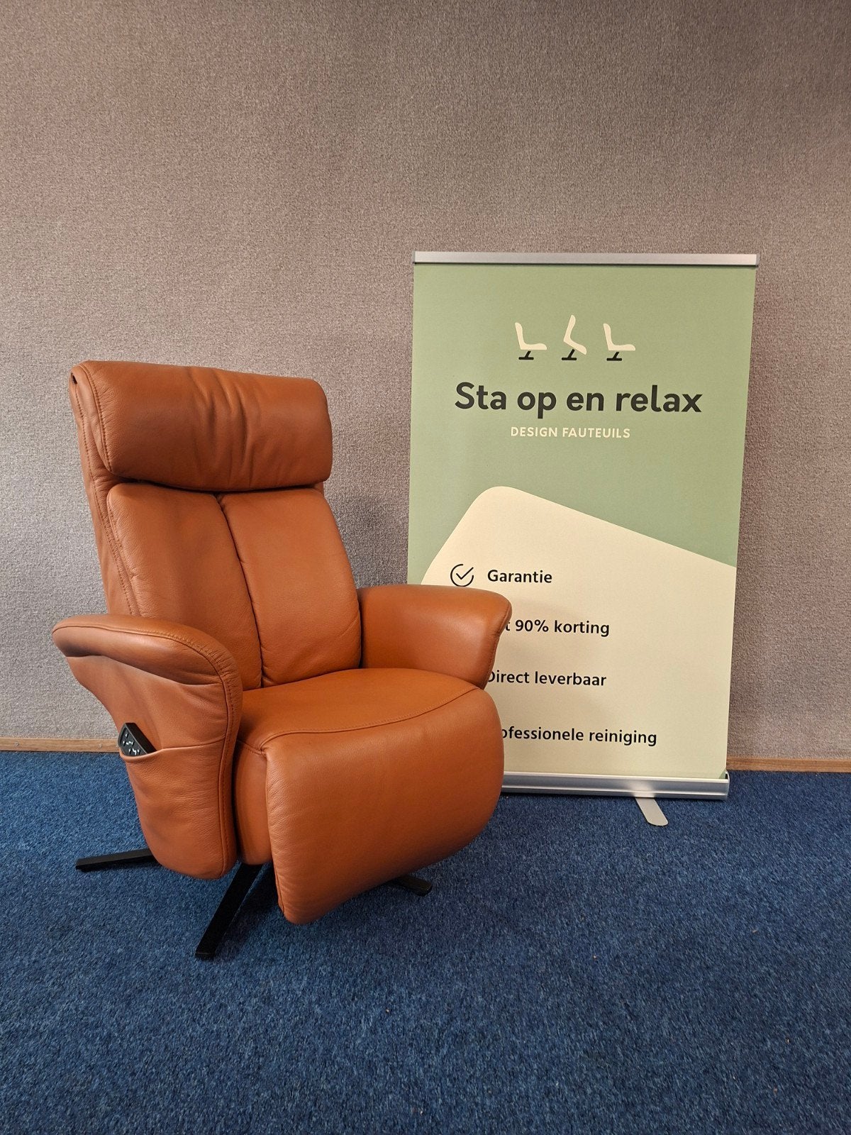 sta op relax fauteuil Meubelzorg Sublime ZGAN evt op accu, Minder dan 75 cm, Hoofdstraat 60 Schijndel, Ophalen of Verzenden, Zo goed als nieuw