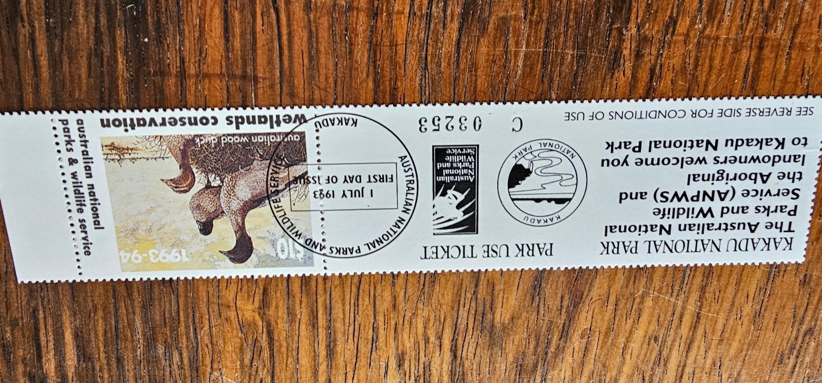 toegangskaartje, Eén persoon