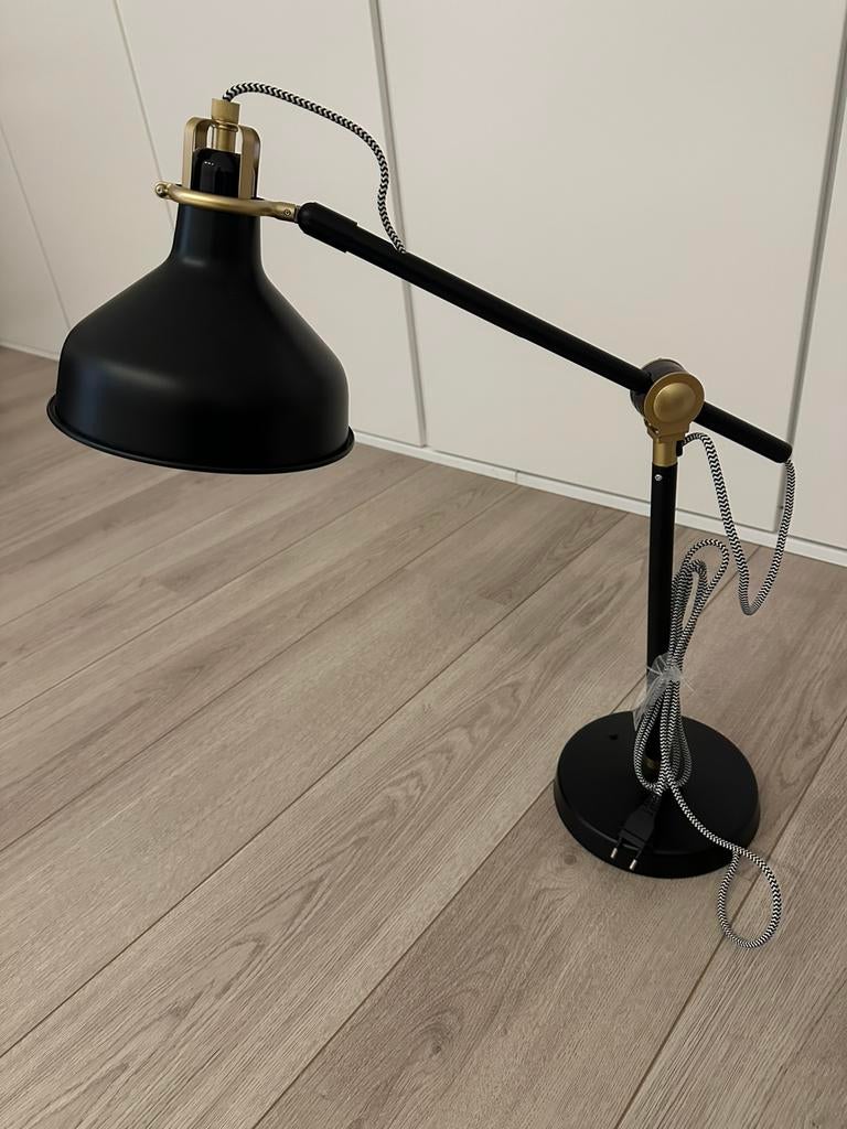 Ikea Ranarp bureau/tafel lamp zwart, Ophalen, Zo goed als nieuw