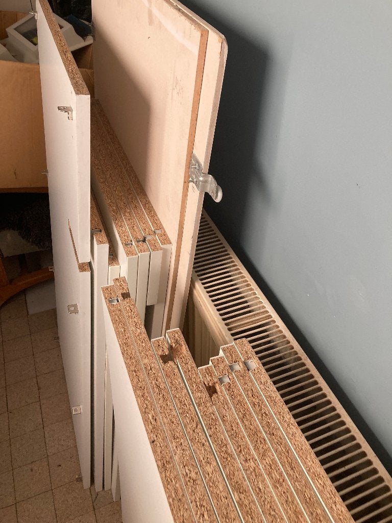 Gratis afhalen, planken., Doe-het-zelf en Verbouw, Hout en Planken, Ophalen, Gebruikt, Minder dan 25 mm, Plank