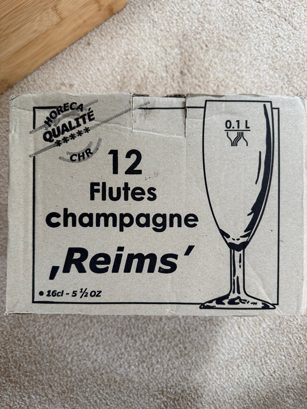 12 Horeca Kwaliteit Champagne Flutes 'Reims' - Nieuw in Doos, Huis en Inrichting, Ophalen, Nieuw, Overige merken, Glas