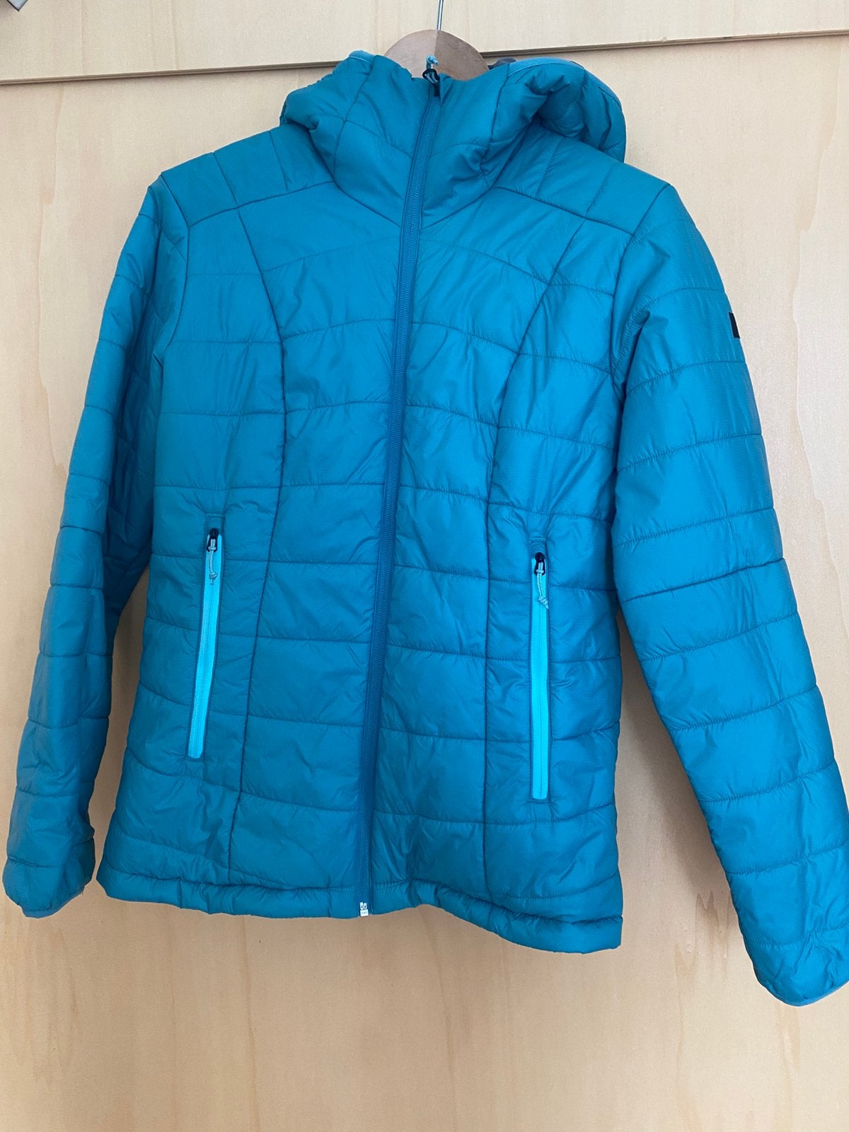 Gewatteerde jas, Kleding | Dames, Ophalen of Verzenden, Zo goed als nieuw, Maat 38/40 (M), Blauw