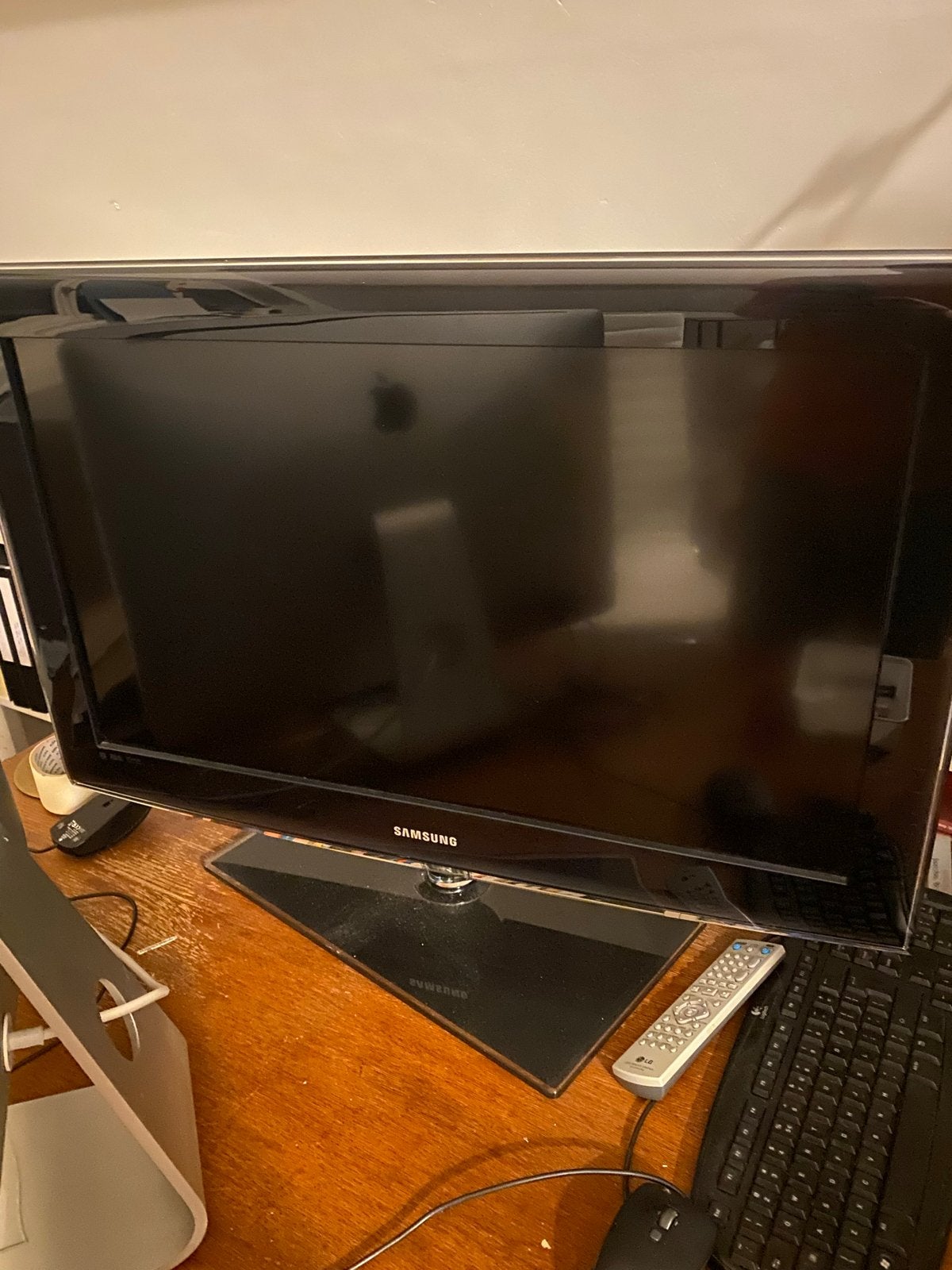 Samsung 32 inch Full HD LCD TV – werkend, Ophalen, Gebruikt, 50 Hz, LCD