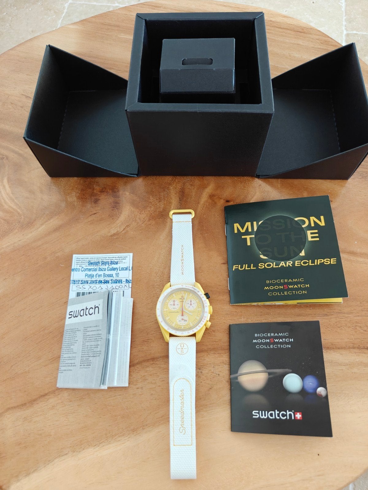 Swatch Omega Full Solar Eclipse horloge - Nieuw!, Overige materialen, Polshorloge, Swatch, Nieuw