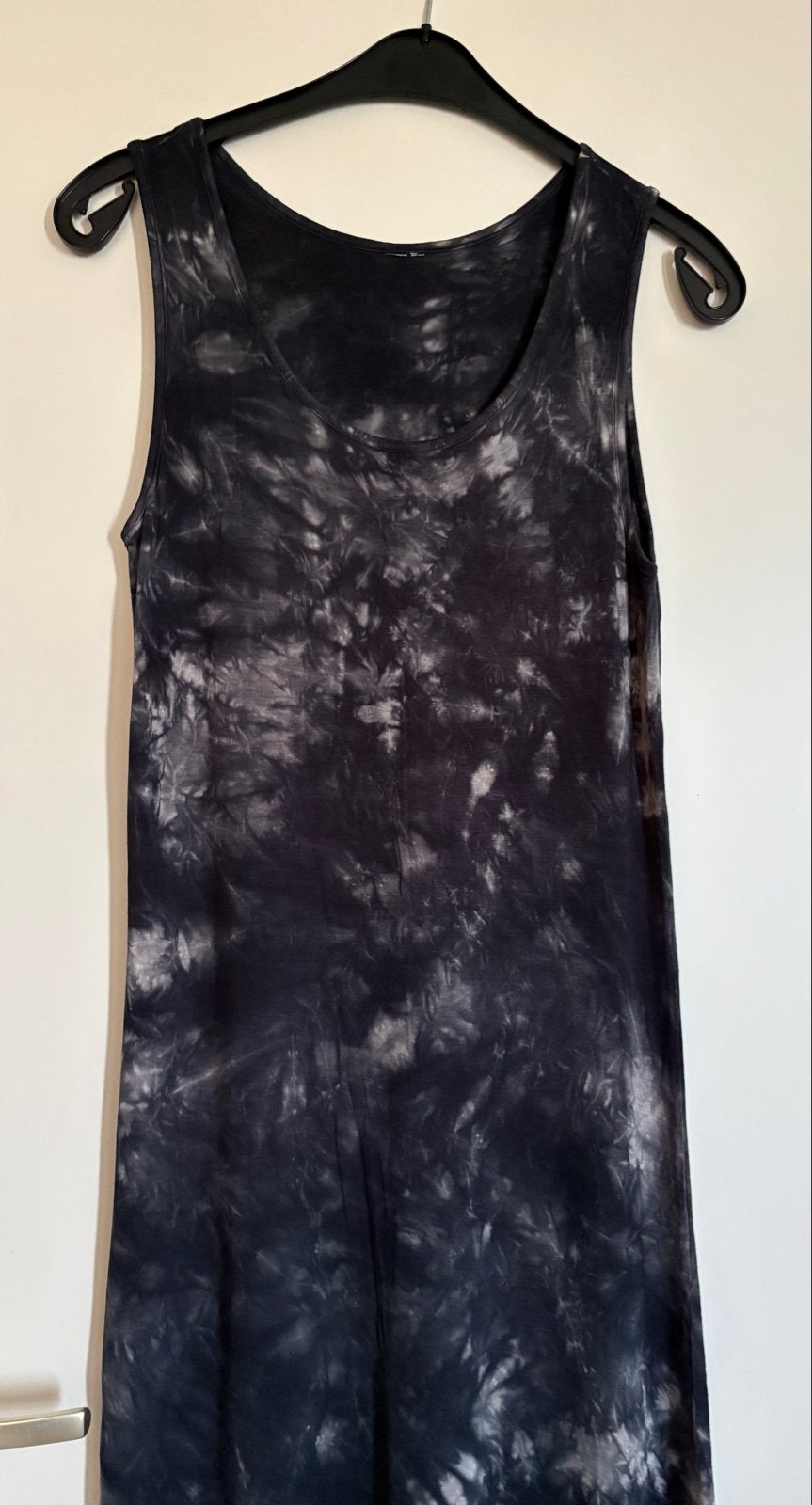 Shein Tie-Dye Maxi Jurk zwart/Grijs Maat 38, Zwart, Ophalen of Verzenden, Zo goed als nieuw, Maat 36 (S)