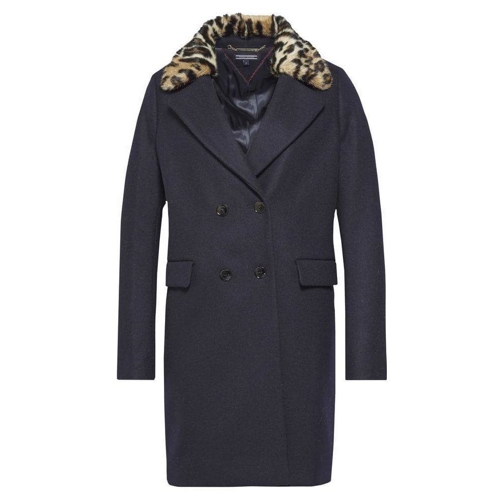 Tommy Hilfiger Clarissa zwarte wollen jas mantel maat M 38, Maat 38/40 (M), Zwart, Nieuw, Ophalen of Verzenden