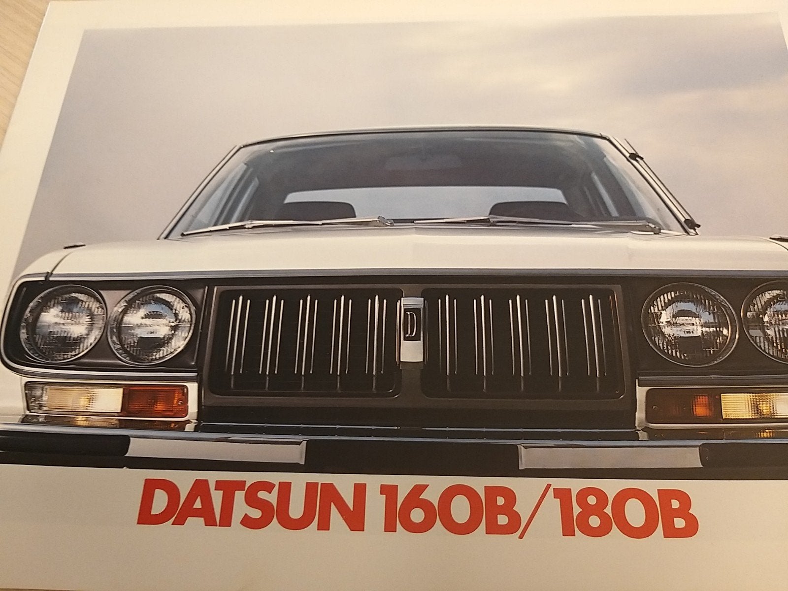 jaren 70 Datsun 160 180b topmodel folder óók coupés Nederlan, Ophalen of Verzenden, Zo goed als nieuw, Overige merken