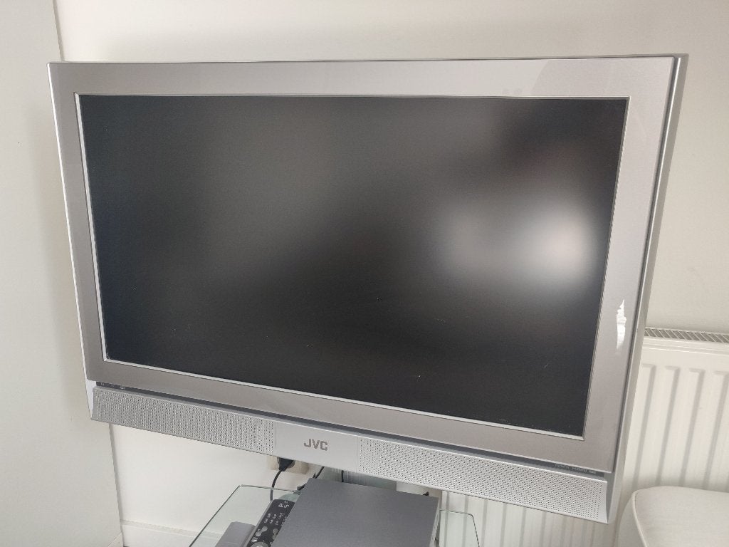 JVC flatscreen TV 32 inch en Luxe TV-standaard Vogel’s, Ophalen of Verzenden, 50 Hz, Overige merken