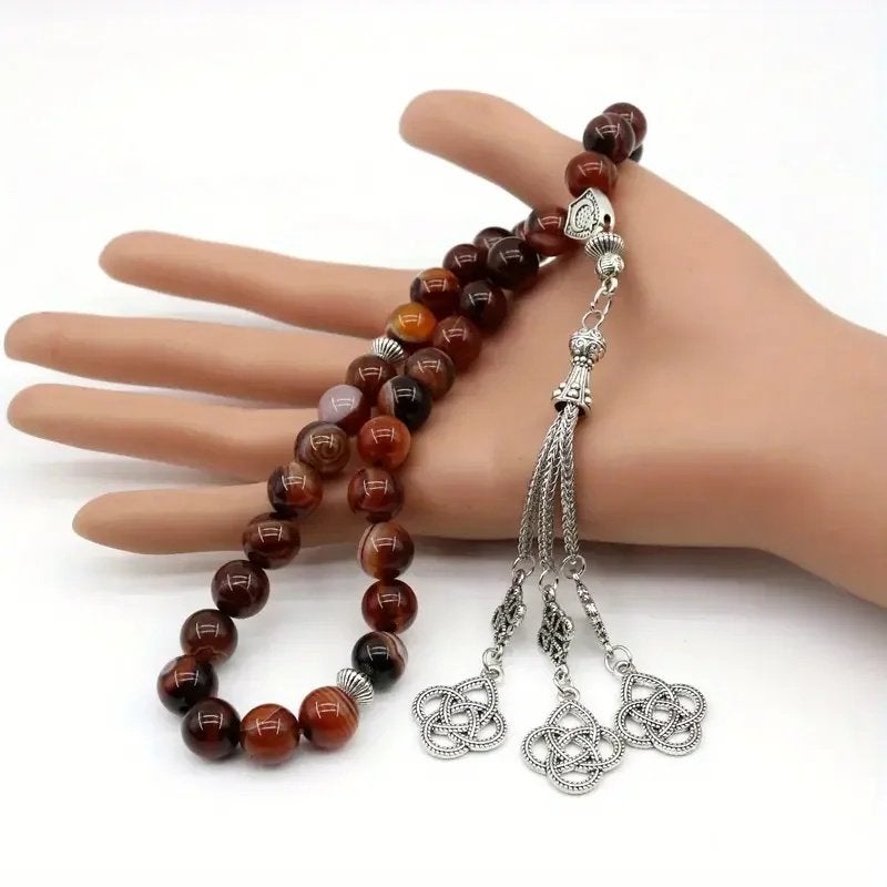 Luxe 33 kralen kettingen / Tesbih / Sabha. Gemaakt van glas!, Sieraden, Tassen en Uiterlijk, Kettingen, Ophalen of Verzenden, Nieuw