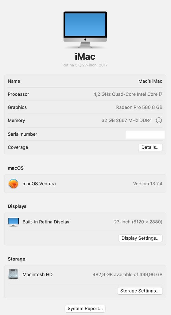Foto 2 van partij 27 inch iMacs 2017/2020/2021