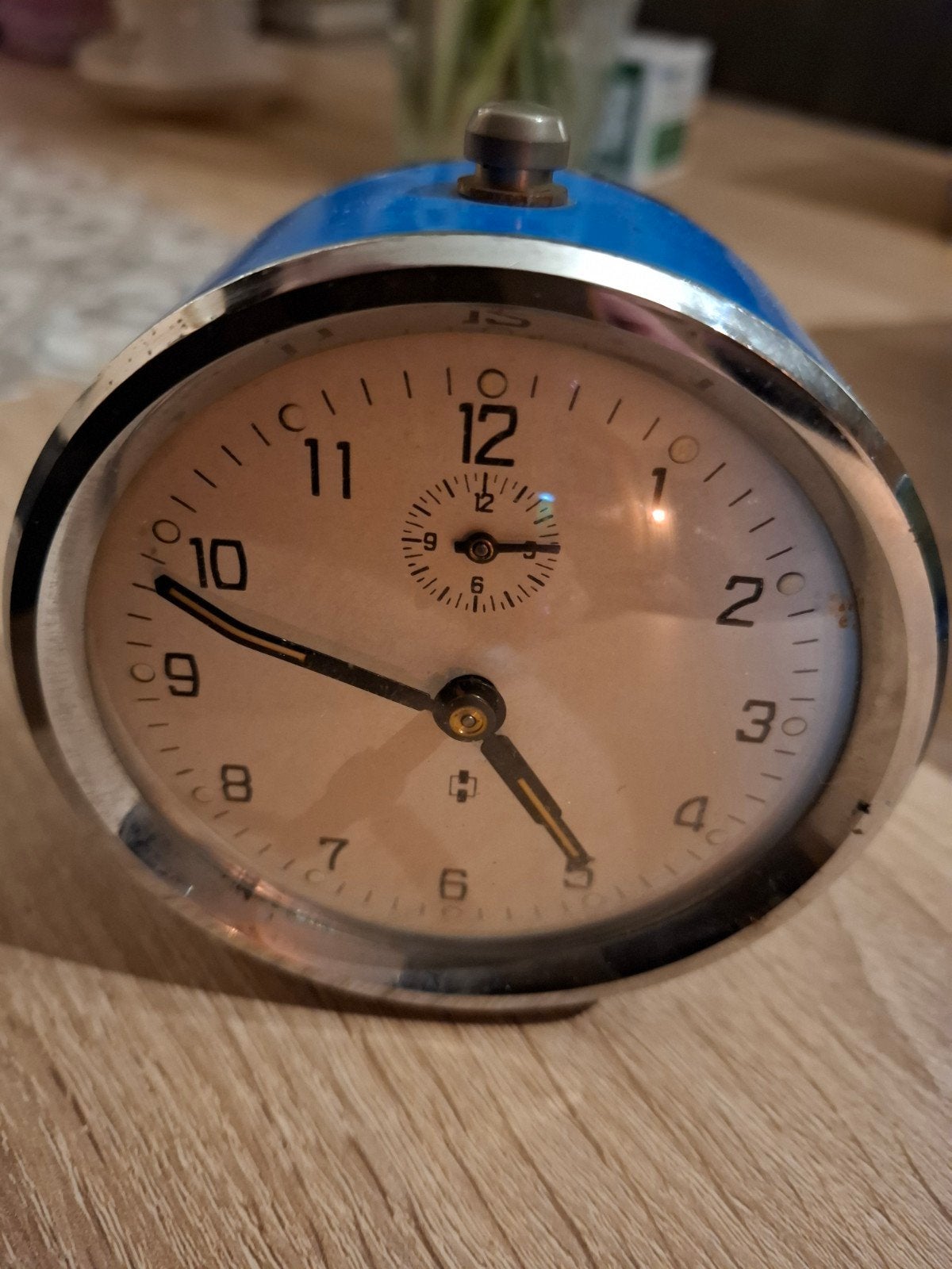 wekker, zelf opdraaien, Ophalen of Verzenden, Zo goed als nieuw, Analoog