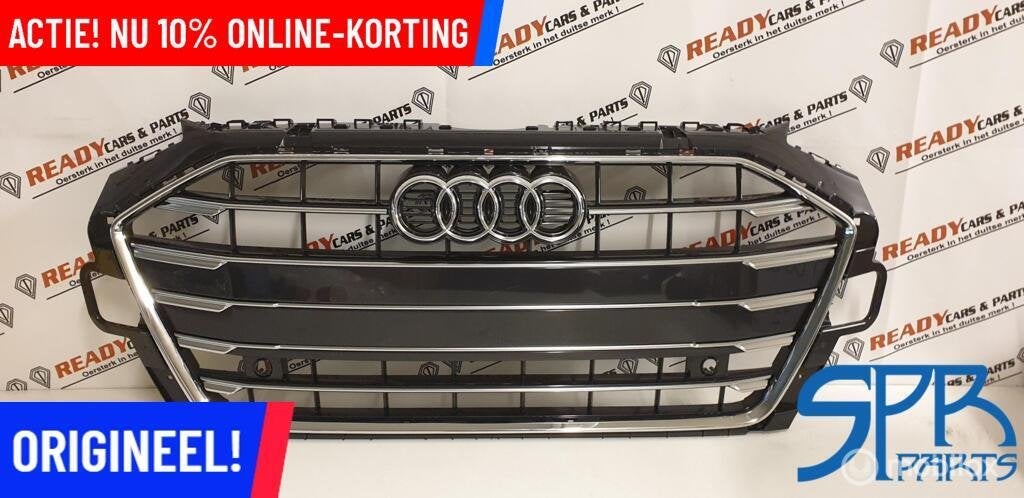 A4 8W FACELIFT S-LINE GRILL Grille 8W0853651DF CHROME ZWART, Audi, Nieuw, Audi, Ophalen of Verzenden