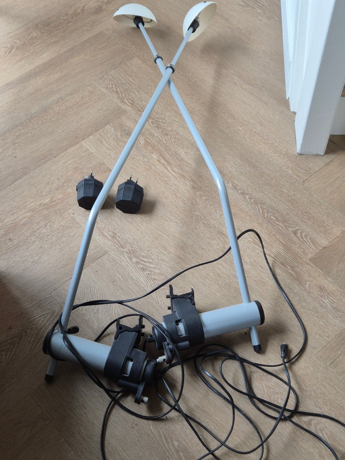 Auping Aureo bedlampjes - 2 stuks, dimbaar, wit, Gebruikt, Bedlamp, Ophalen of Verzenden, Overige merken