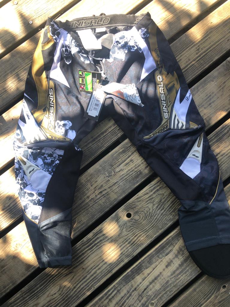 Sinisalo Tech Kid Pant Skull Black - Crossbroek Maat 26, Ophalen of Verzenden, Nieuw, Overige maten, Zwart