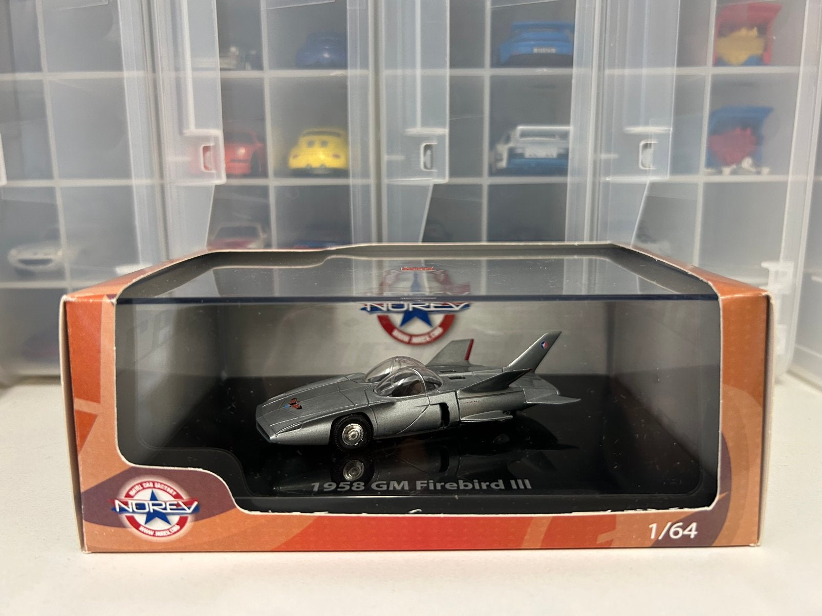Norev 1958 GM Firebird III, schaal 1:64, Ophalen of Verzenden, Zo goed als nieuw, Auto