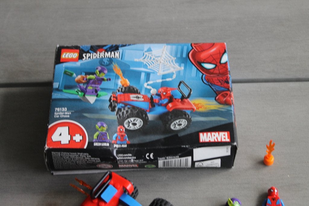 lego spiderman autoachtervolging 76133, Overige thema's, Lego, Ophalen of Verzenden, Zo goed als nieuw