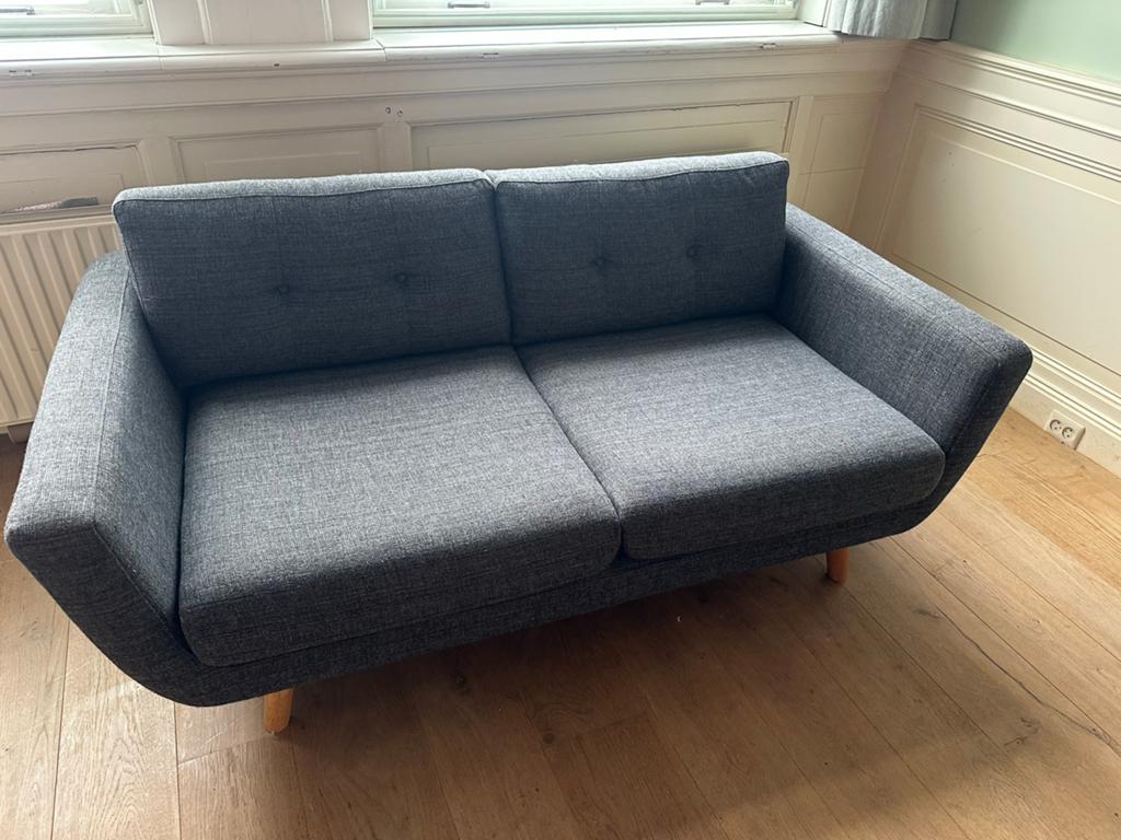 Sofacompany 2-zitsbank - Donkergrijs - H60 D94 L169, Ophalen, 150 tot 200 cm, Tweepersoons, 75 tot 100 cm