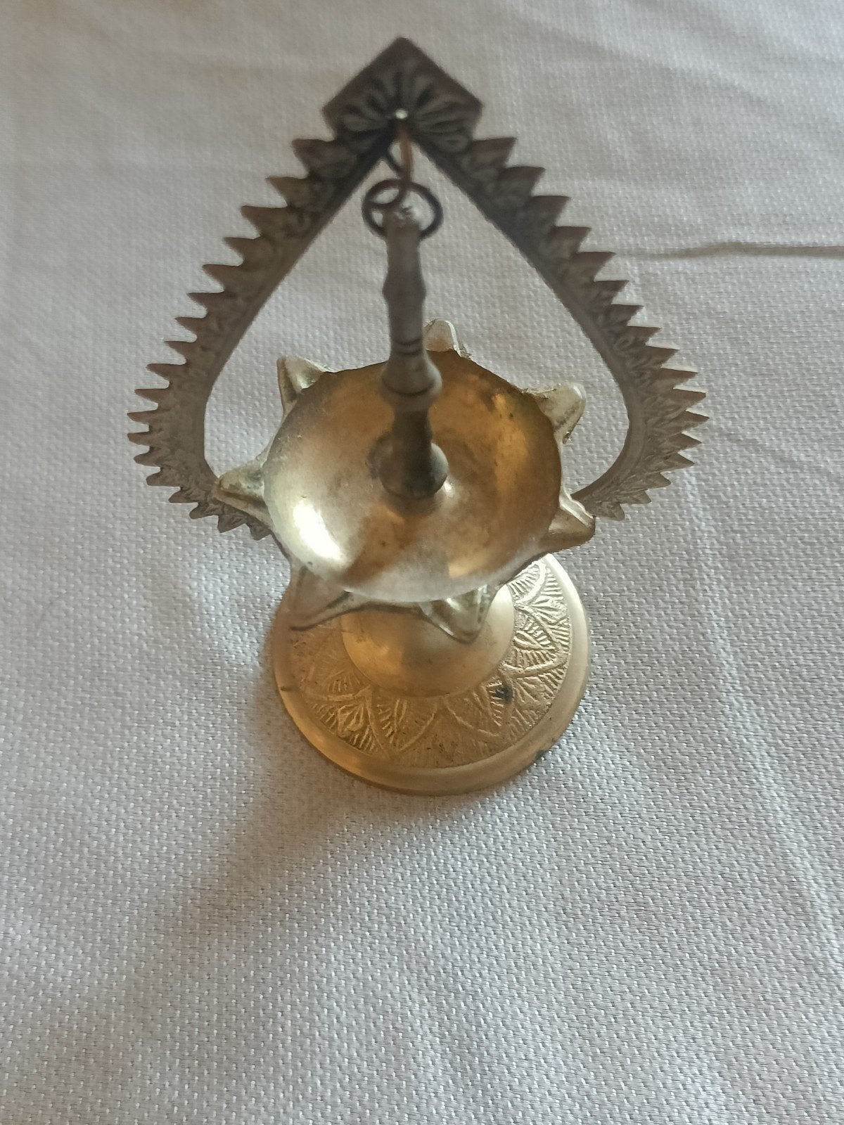 Antieke Indiase Koperen Diya Olielamp - Ceremonieel, Ophalen of Verzenden