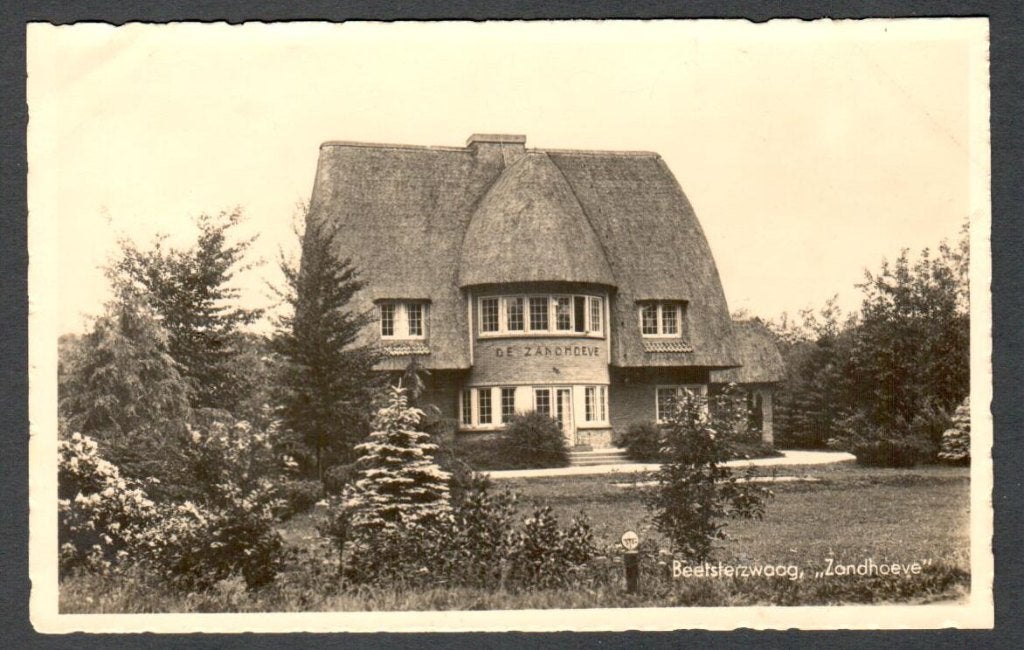 Oude Ansicht - Beetsterzwaag - Zandhoeve 1922 - Frl., Verzamelen, Ophalen of Verzenden, 1920 tot 1940, Gelopen, Friesland