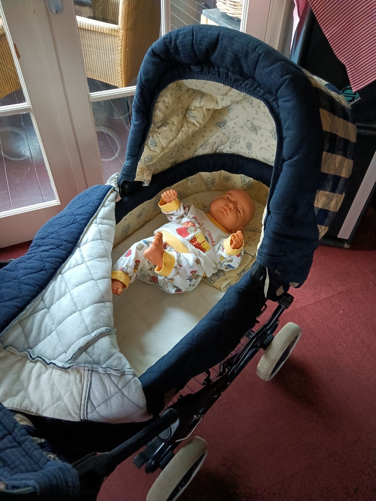 teutonia kinderwagen met maxicosi en wipstoeltje, Ophalen, Gebruikt, Kinderwagen, Maxi-Cosi