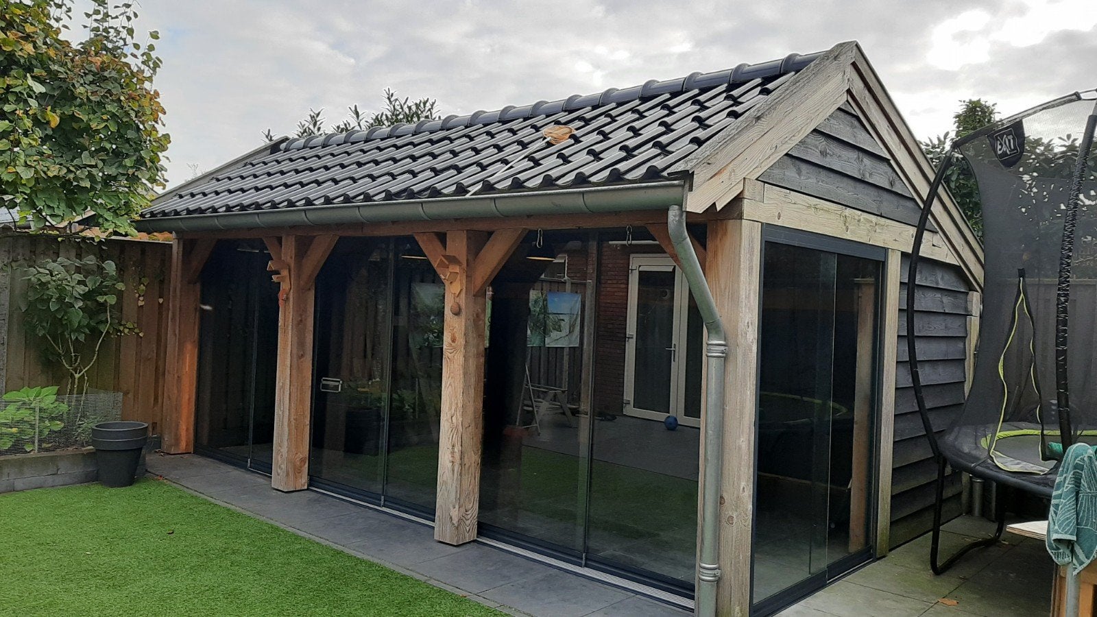 veranda plus glazen schuifwanden, 80 tot 120 cm, Overige typen, Nieuw, Veiligheidsglas